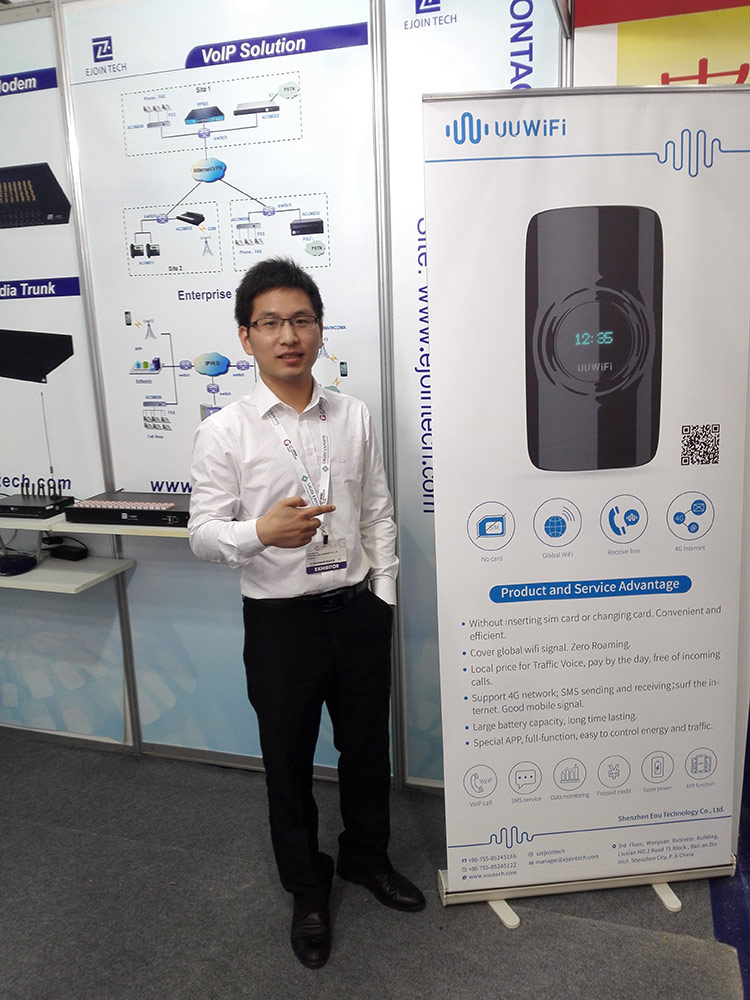 “讓世界溝通(tōng)更加暢通(tōng)無阻”——億優科(kē)技(jì)參展Gitex2016